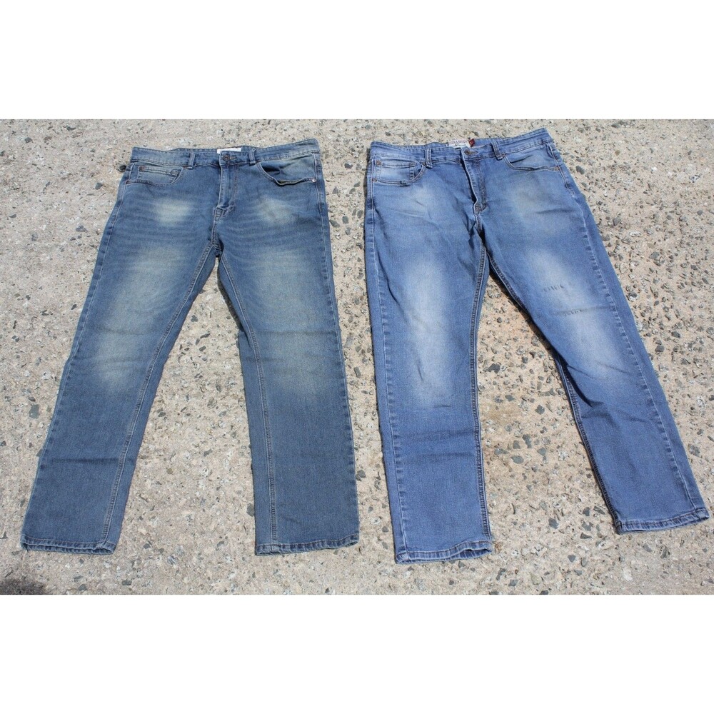 Lot of 2 Hudson & Barrow Jeans Mens 36x30 Slim/Stretch Blue Denim Smith Mills